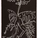 32. The Reindeer Bird (2001 Pastel on black paper 26 x 19cm)
